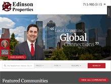Tablet Screenshot of edinsonproperties.com